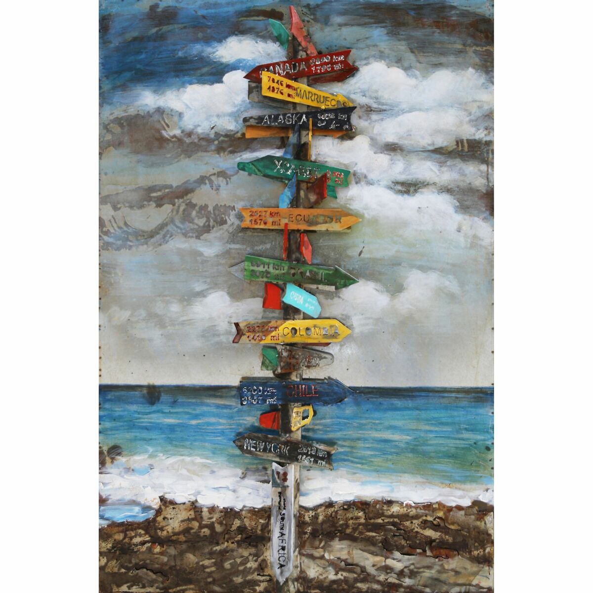 Bild 1 von INTERIA Home&Living 3D Metallbild Wegweiser