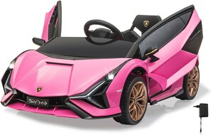 Jamara Ride-on Lamborghini Sián FKP 37 Kinder Elektrofahrzeug pink