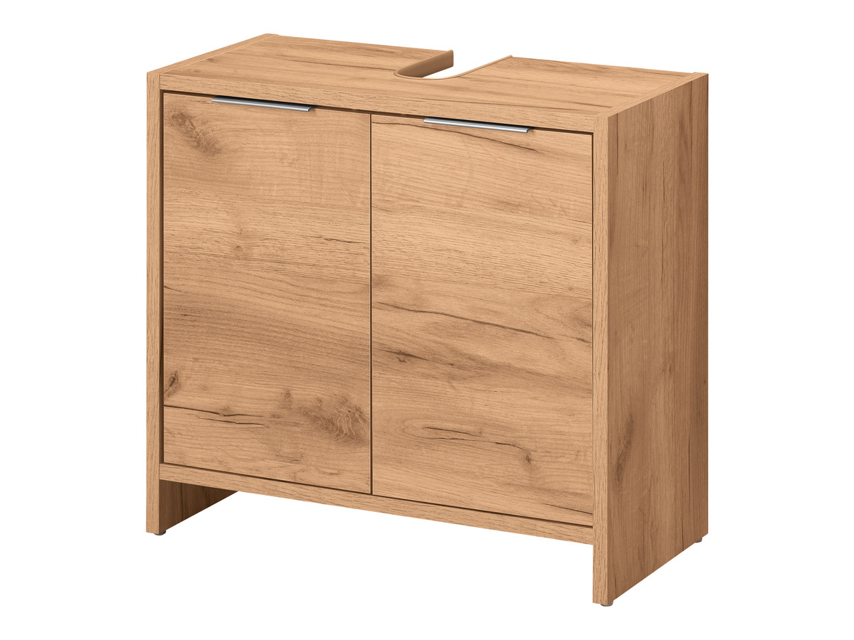 Bild 1 von LIVARNO home Waschbeckenunterschrank »Verona«, in Eiche Wotan, mit Siphonausschnitt