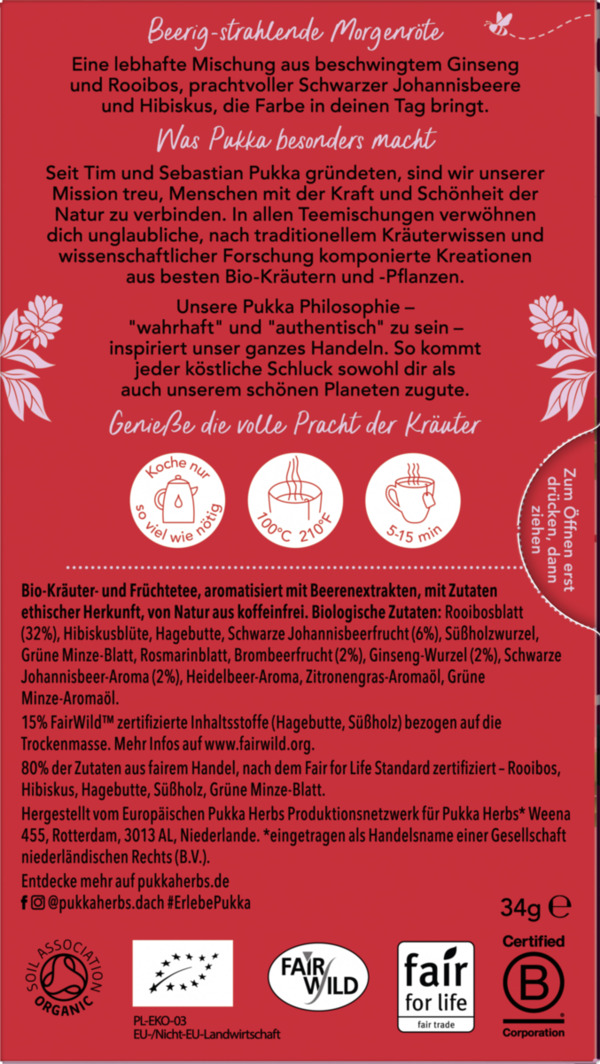 Bild 3 von Pukka Bio-Kräutertee Morning Berry, 32 g