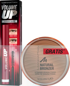 Manhattan Volume Up Mascara Extreme Black + Bronzer