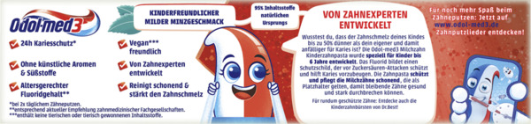 Bild 2 von Odol med3 Milchzahn Zahncreme, 50 ml