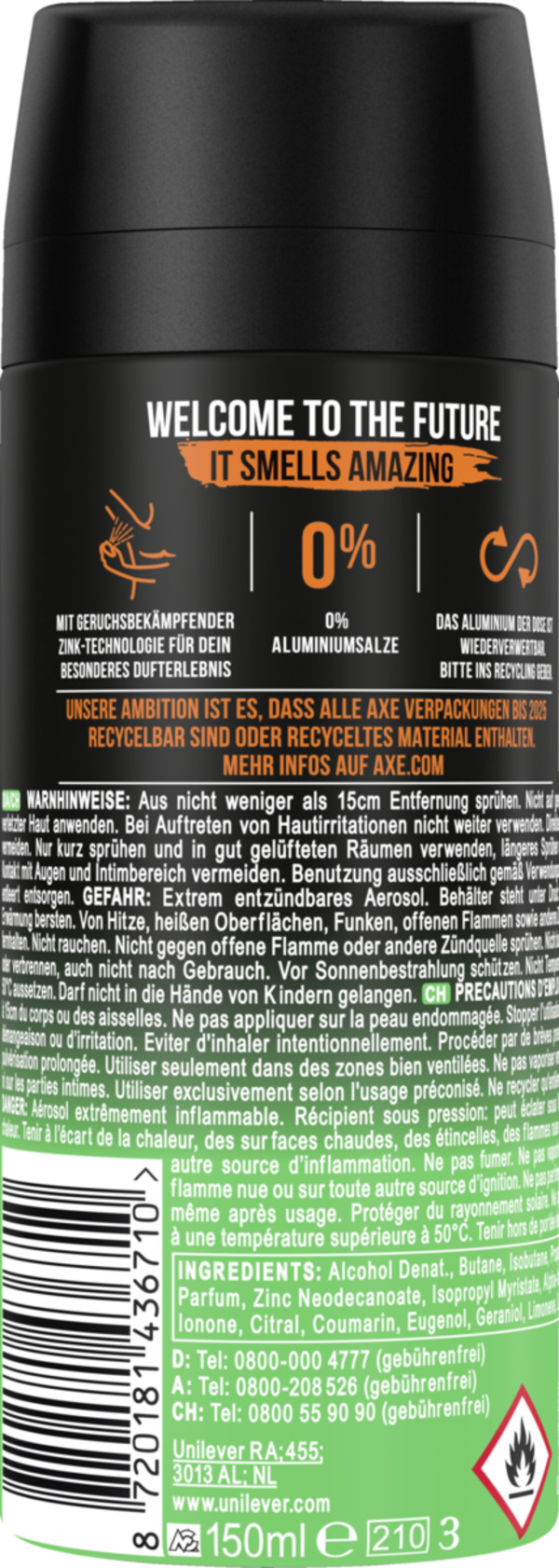 Bild 2 von AXE Deodorant Bodyspray Jungle Fresh, 150 ml