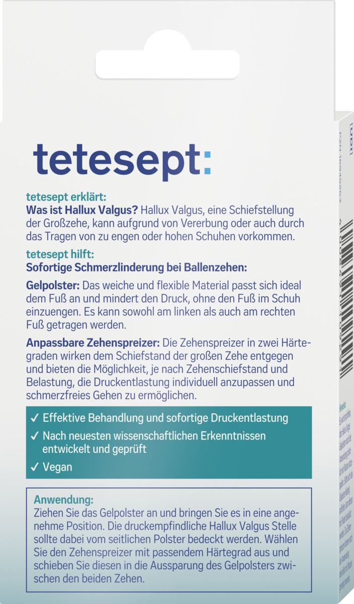 Bild 4 von tetesept Hallux Valgus Druckschutz Plus