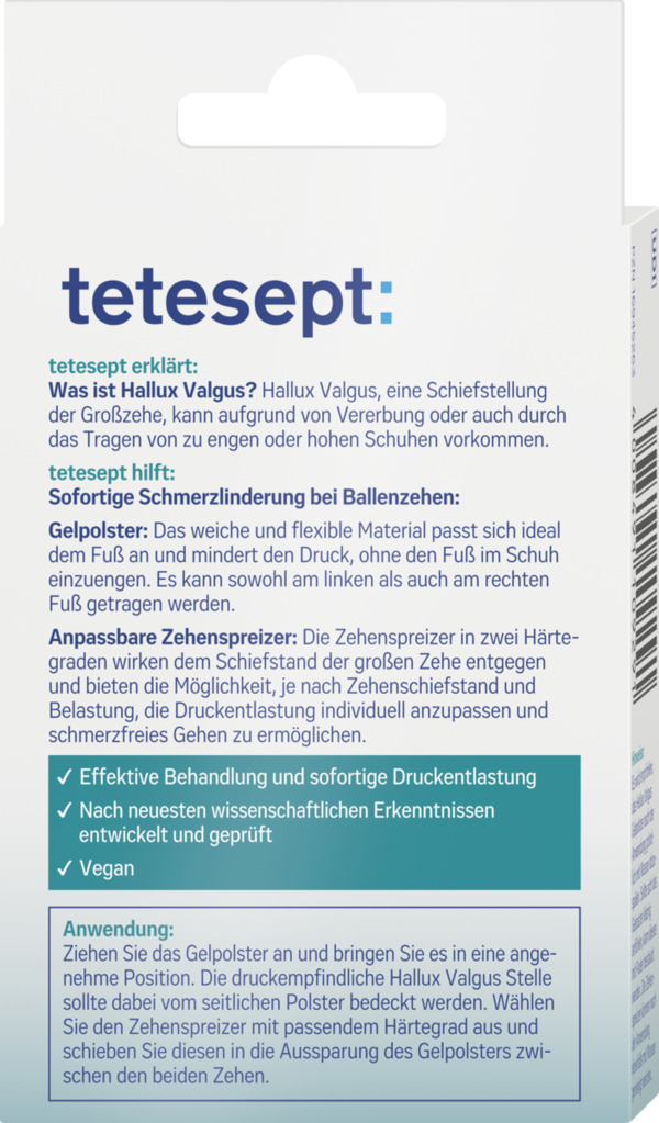 Bild 4 von tetesept Hallux Valgus Druckschutz Plus