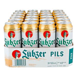 Lübzer Pils 4,9 % vol 0,5 Liter Dose, 24er Pack
