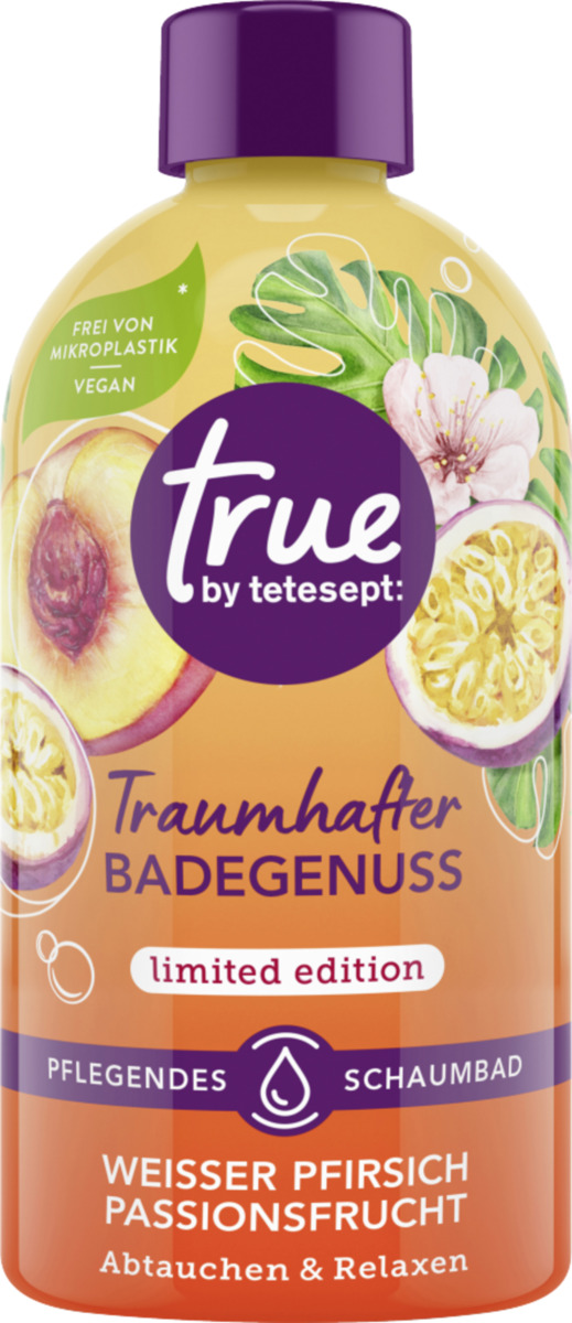 Bild 1 von true by tetesept Pflegendes Schaumbad Traumhafter Badegenuss, 420 ml