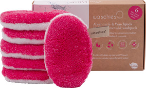 waschies 6er Set Abschminkpads pink