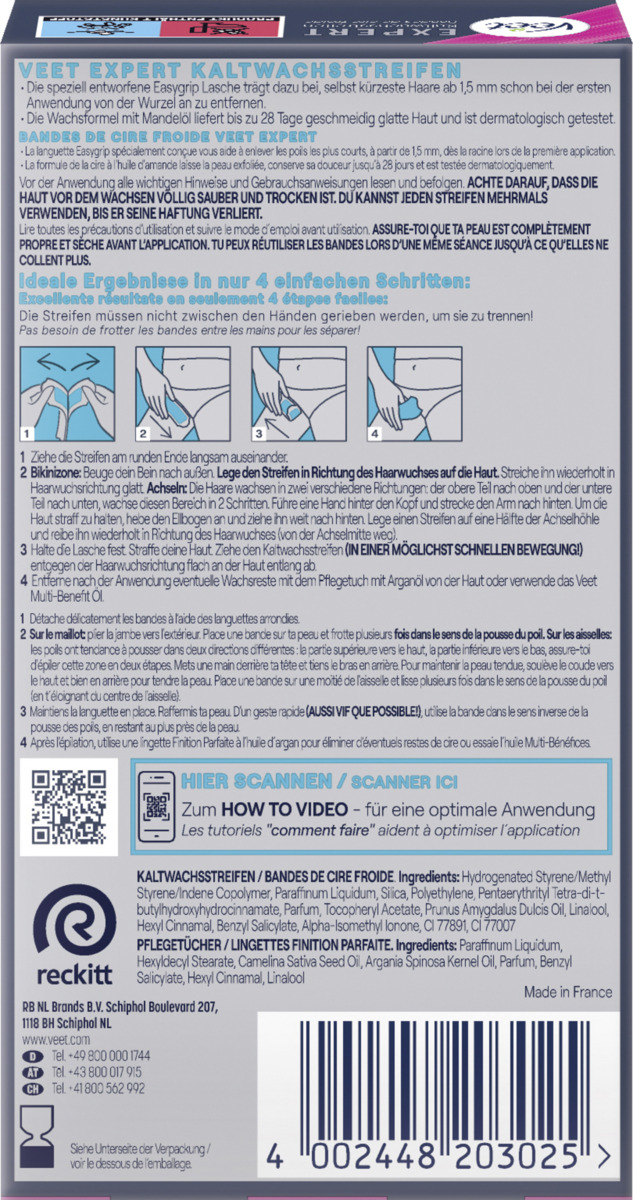 Bild 2 von Veet Expert Kaltwachssstreifen Expert Bikini & Achseln