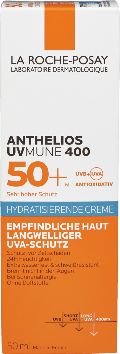 Bild 1 von LA ROCHE-POSAY Anthelios UVMUNE 4000 LSF 50+ Hydratisierende Creme, 50 ml