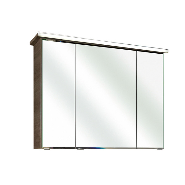Bild 1 von Spiegelschrank 'Primo' 90 x 72 cm graphitfarben mit LED-Profil