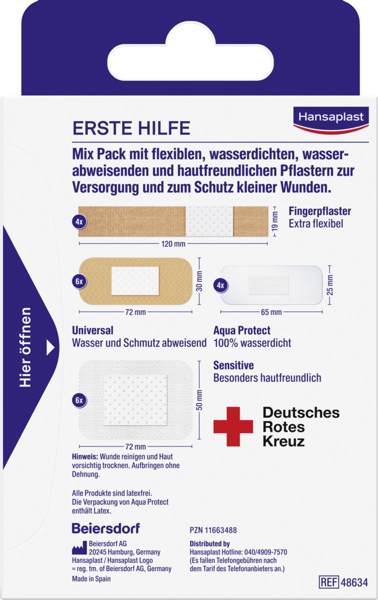 Bild 2 von Hansaplast Erste Hilfe Pflaster Mix Pack