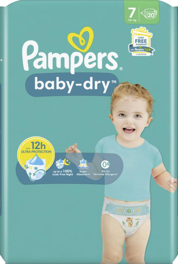 Bild 1 von Pampers baby-dry Windeln Gr.7 (15+kg)