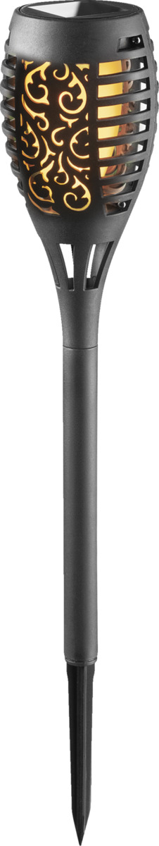 Bild 3 von IDEENWELT Solar-Gartenfackeln Schwarz 3er-Set