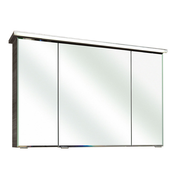 Bild 1 von Spiegelschrank 'Primo' 105 x 72 cm graphitfarben mit LED-Profil