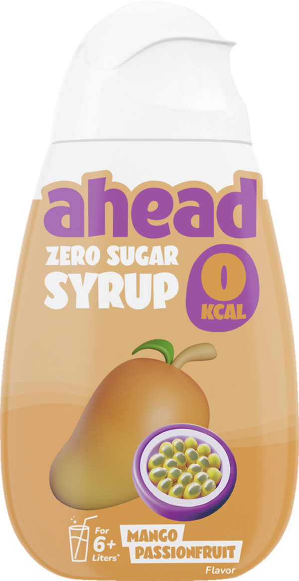 Bild 1 von ahead Zero Sugar Syrup Mango Passionfruit, 48 ml