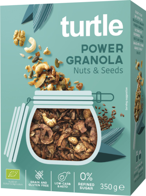 Bild 1 von Turtle Bio Power Granola Nuts & Seeds, 350 g