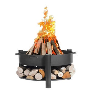 CookKing Feuerschale Montana 80 schwarz Stahl B/H/T: ca. 88x45x88 cm