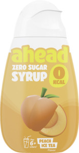 ahead Zero Sugar Syrup Peach Ice Tea, 48 ml