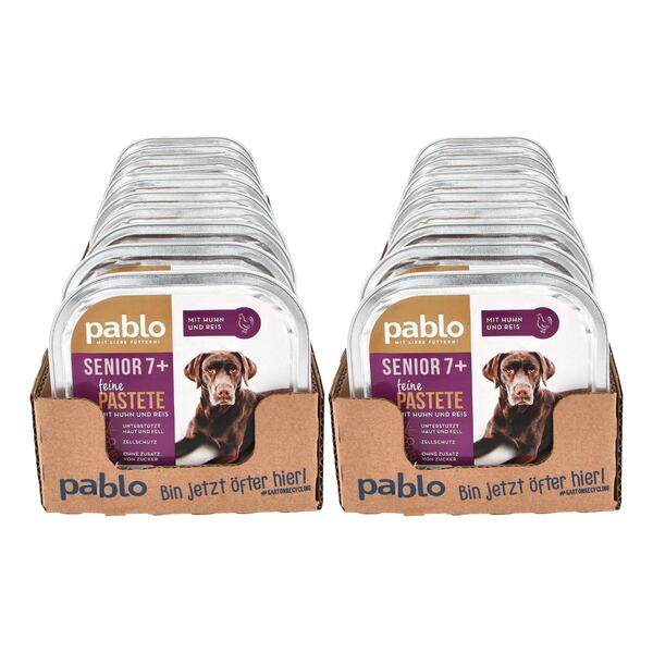 Bild 1 von Pablo Pastete Senior mit Huhn 300 g, 10er Pack