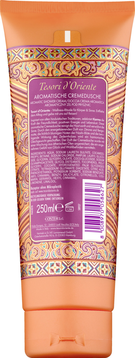 Bild 2 von Tesori d'Oriente Aromatische Cremedusche Karma, 250 ml