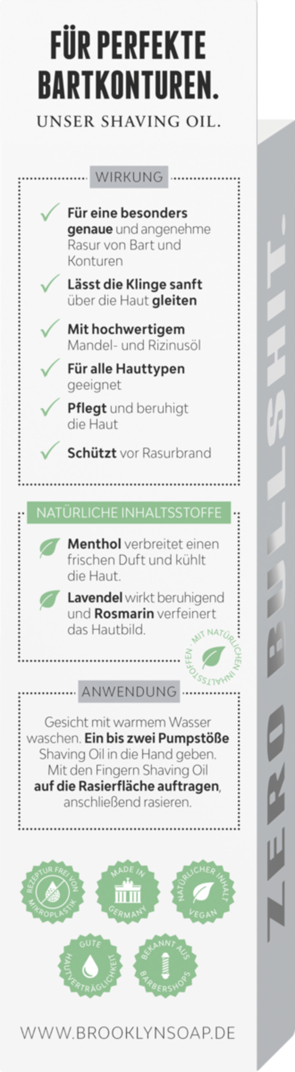 Bild 4 von Brooklyn Soap Company Precision Shaving Oil, 30 ml