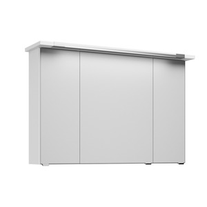 Spiegelschrank 'Primo' 105 x 72 cm weiß mit LED-Kranzbodenbeleuchtung