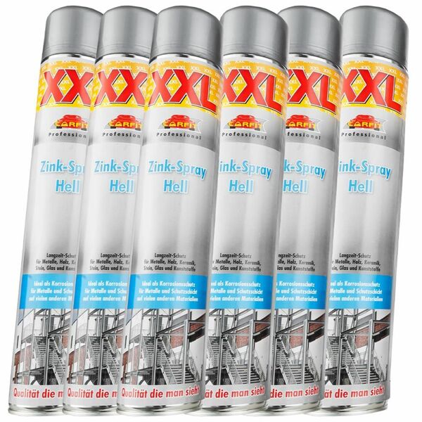 Bild 1 von Carfit Professional XXL Zinkspray Alu 6er Set