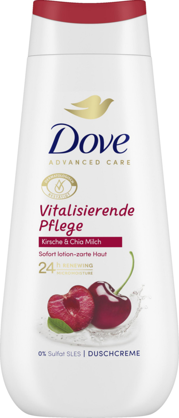 Bild 1 von Dove Pflegedusche vitalisierende Pflege Kirsche & Chia Milch, 225 ml