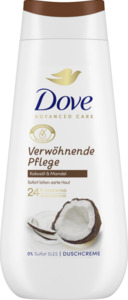 Dove Duschcreme Advanced Care Verwöhnende Pflege Kokosöl & Mandel, 225 ml