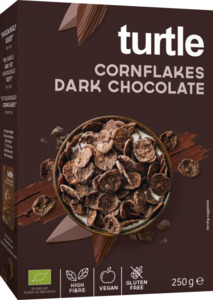 Turtle Bio Cornflakes Dark Chocolate, 250 g