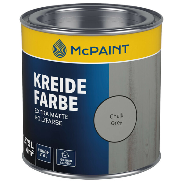 Bild 1 von Kreidefarbe Chalk Grey 375 ml, Holzfarbe für Innen & Außen