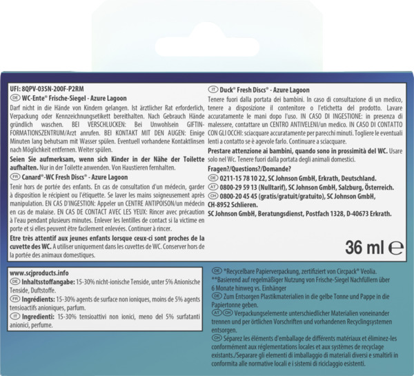 Bild 2 von WC-Ente Frische-Siegel Starterset Azure Lagoon, 36 ml