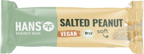 Bild 1 von HANS Brainfood Bio Energieriegel Salted Peanut, 35 g