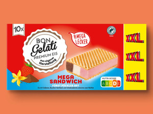 Bon Gelati Sandwich Eis XXL, 
         10x 90 ml