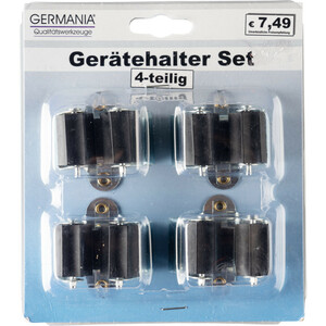 Gerätehalter-Set 4 Stück aus verzinktem Blech