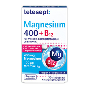 Tetesept Magnesium 400 + B12