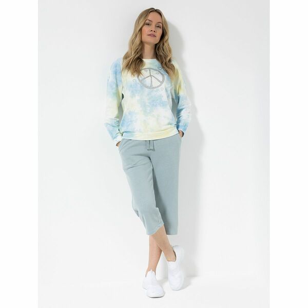 Bild 1 von GALA loves LYLA Sweatshirt, 1/1-Arm Rundhalsausschnitt Batik-Optik Glitzer-Druck