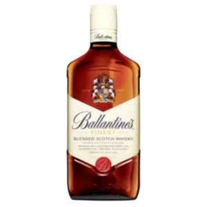 Ballantines Finest Scotch Whisky,
Jim Beam Bourbon Whiskey oder Southern Comfort