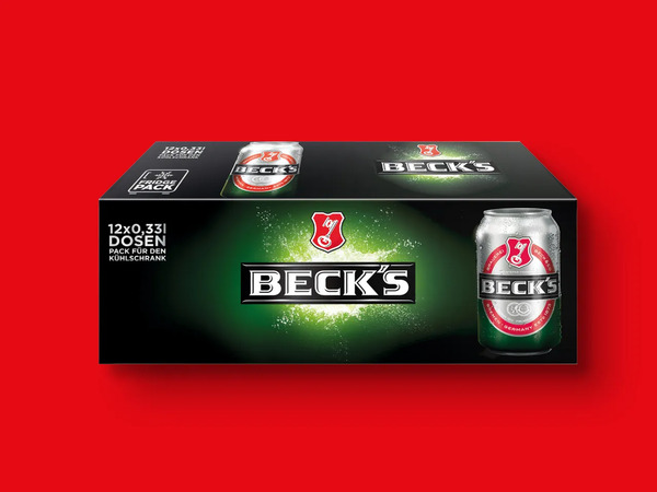 Bild 1 von Beck’s Pils, 
         12x 0,33 l zzgl. 3.- Pfand