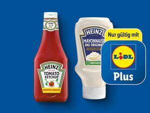 Heinz Tomatenketchup/Mayonnaise Das Original, 
         1,17 l/800 ml