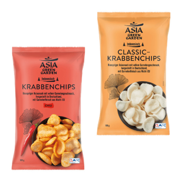 Bild 1 von ASIA GREEN GARDEN Krabbenchips 100g