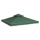 Bild 1 von Outsunny Ersatzdach Für Metallpavillon Grün Polyester-mischgewebe B/h/l: Ca. 300x75x300 Cm