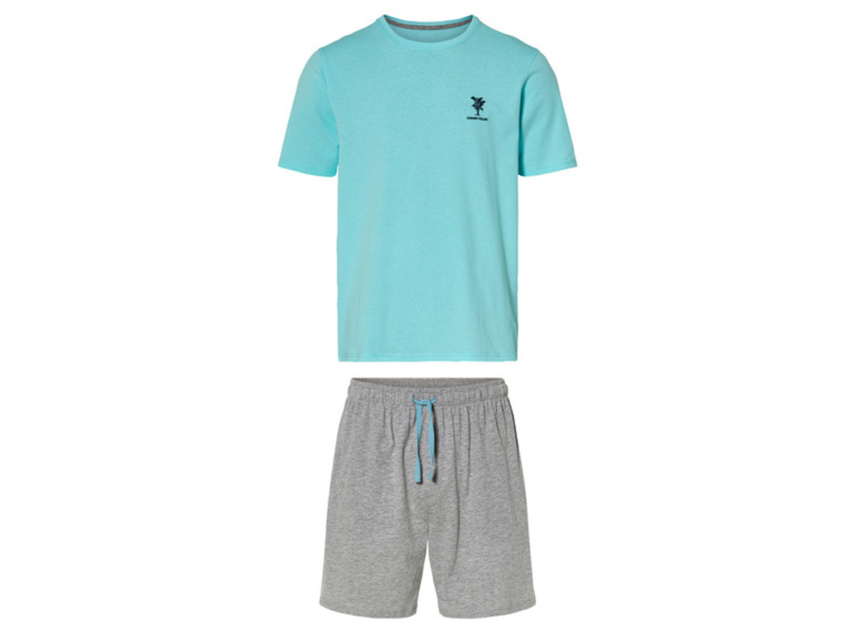 Bild 2 von LIVERGY® Herren Pyjama mit Bindeband und Eingrifftaschen