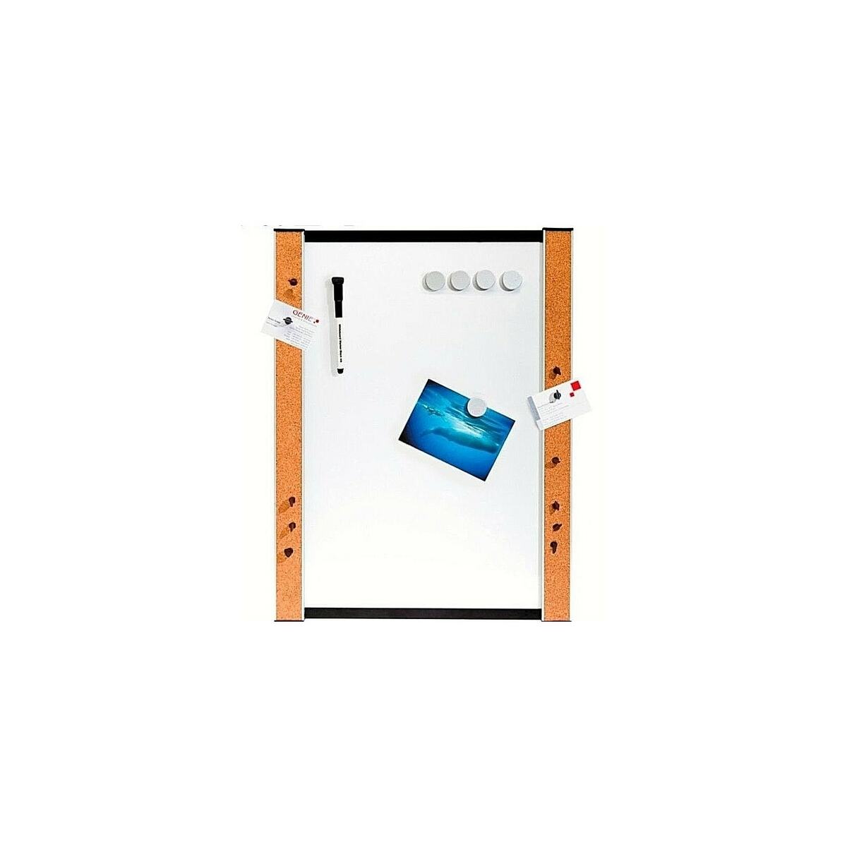 Bild 1 von GENIE Whiteboard Kork Magnettafel Memoboard Wandtafel Pinnwand Schreibtafel NEU!