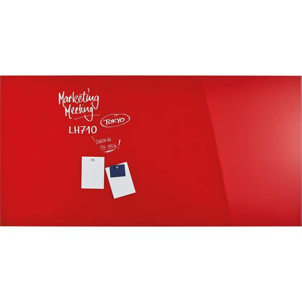 Bild 1 von Magnetoplan Design Glasboard, magnetisch intensiv-rot 2000x1000mm