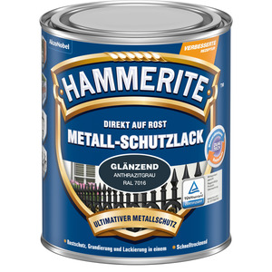 Hammerite Metallschutzlack anthrazitgrau glänzend 250 ml