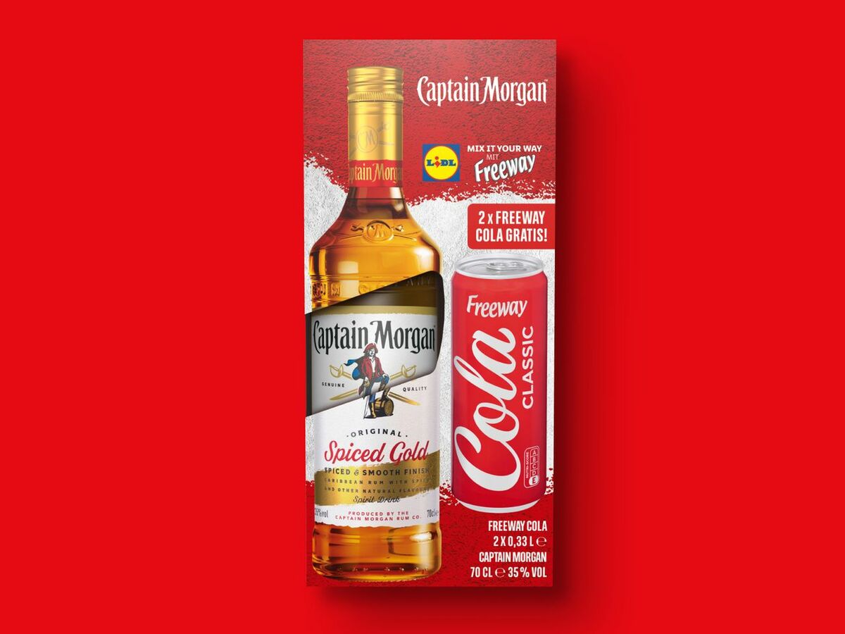 Bild 1 von Captain Morgan & Freeway Geschenkset, 
         0,7 l zzgl. -.50 Pfand