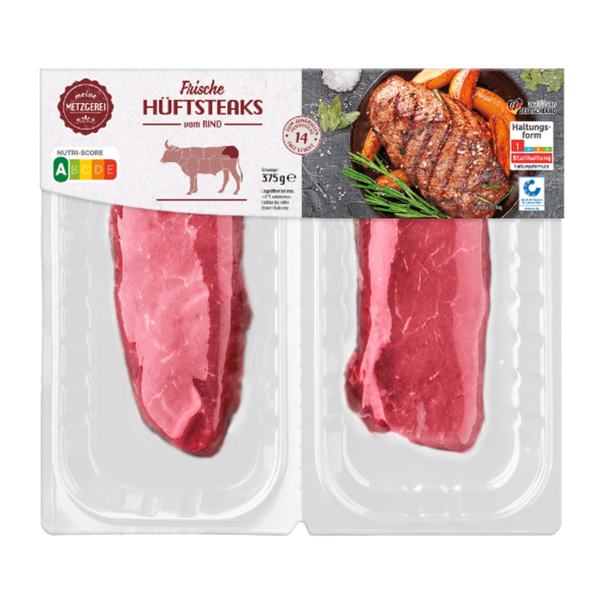 Bild 2 von MEINE METZGEREI Hüftsteaks 375g