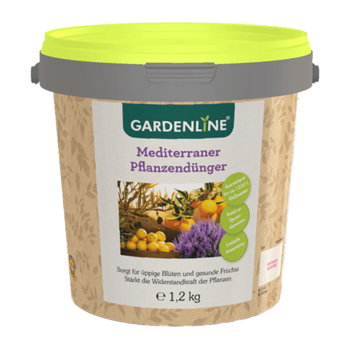 Bild 1 von GARDENLINE Mediterraner Pflanzendünger 1,2kg